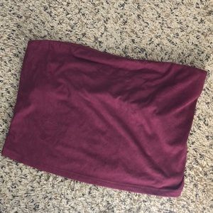 Velvet tube top
